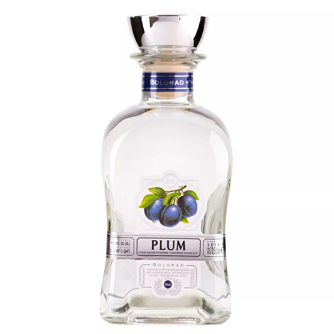 Водка фруктовица Bolgrad Plum Сливовая 0,5л 40%