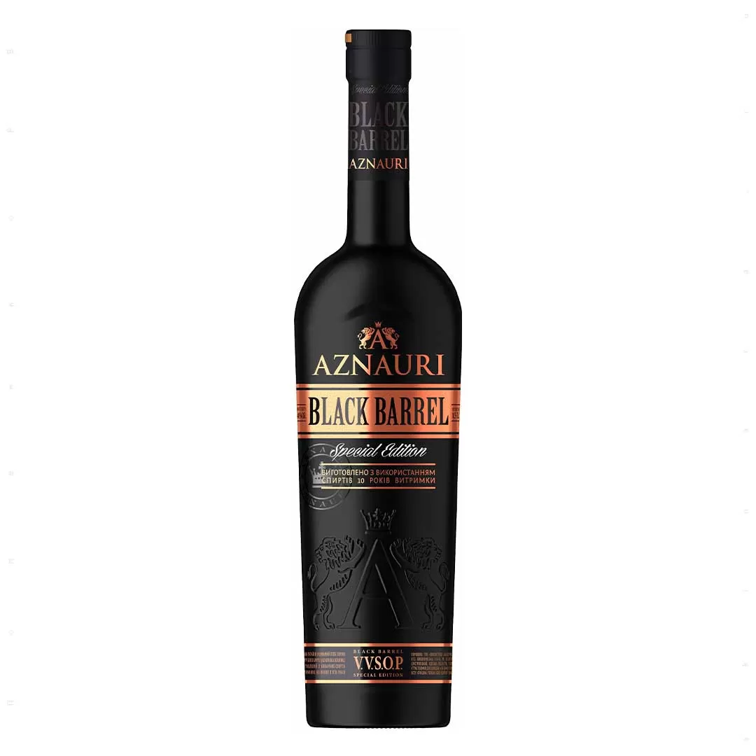 Коньяк Украины Aznauri Black Barrel 5 лет выдержки 0,5 л 40%