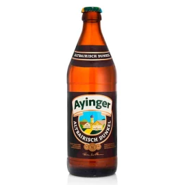 Пиво полутемное фильтрованное пастеризованное Айингер Альтбайриш Дункель 500мл 5%