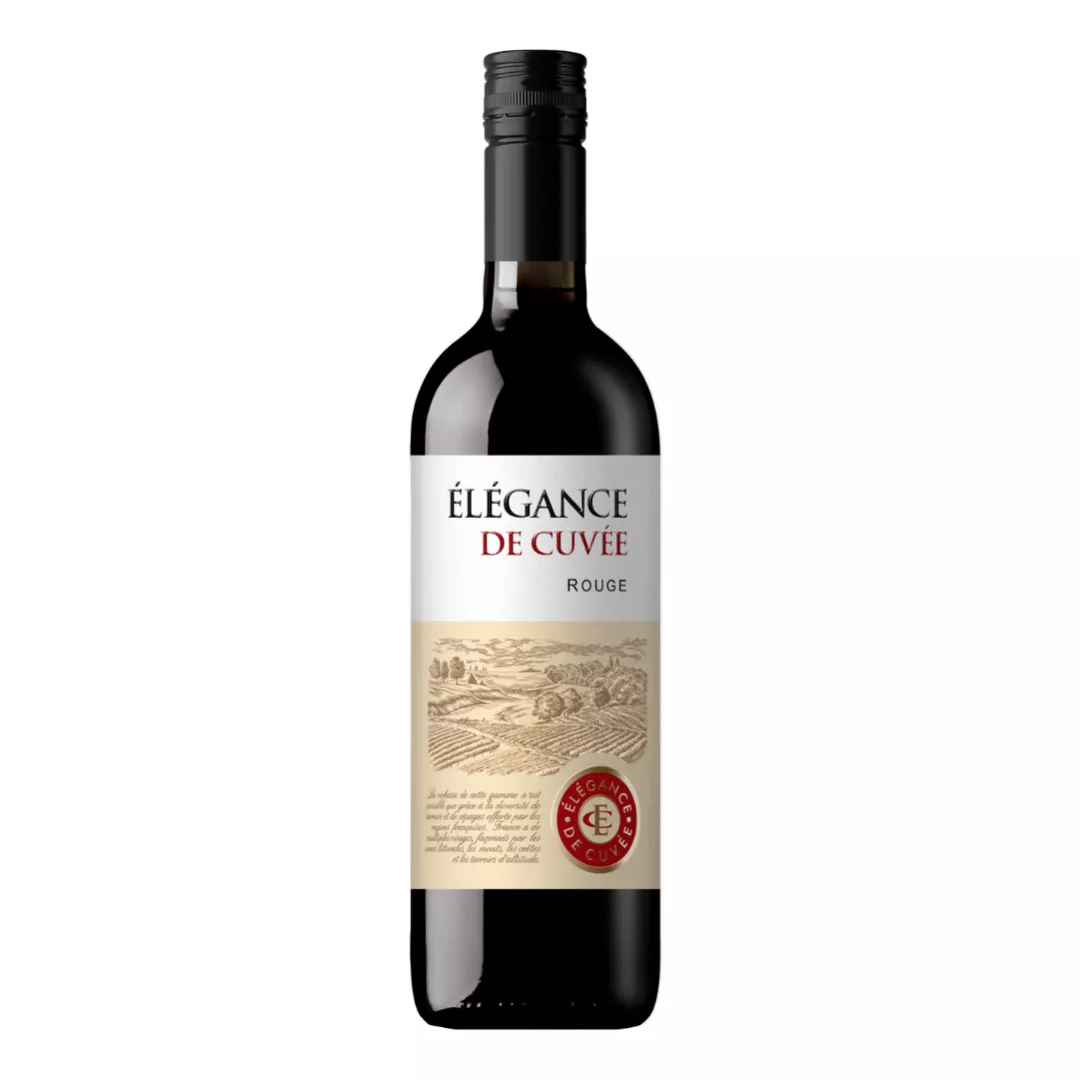 Вино Elegance de Cuvee Rouge сухое красное 0,75л 12%