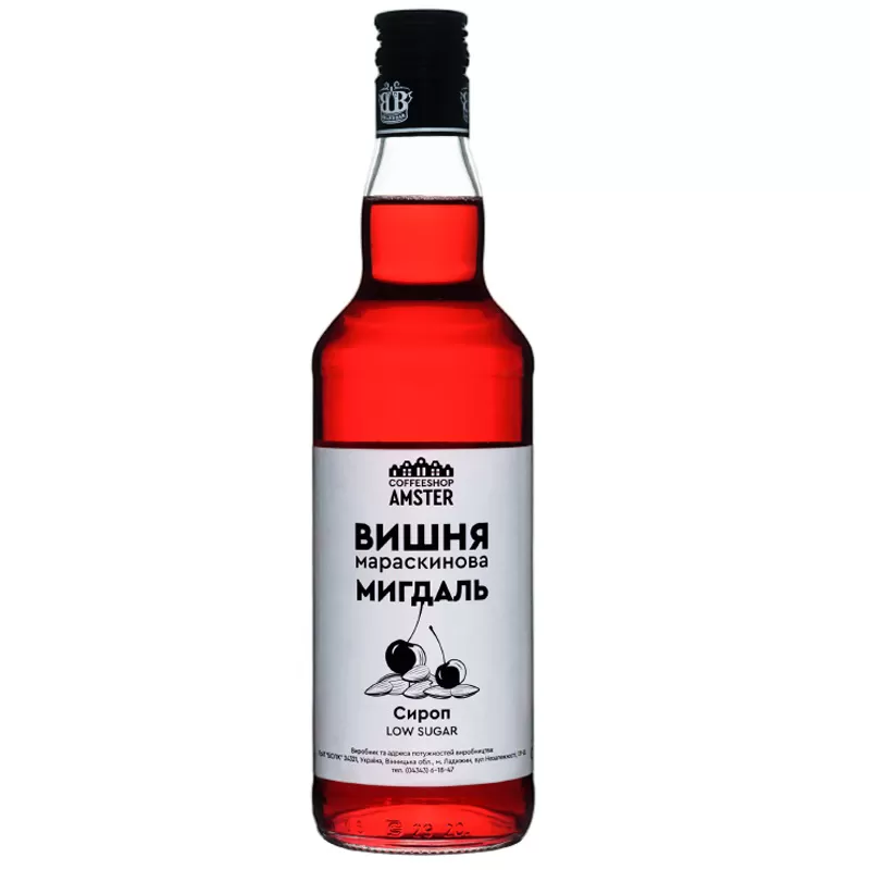 Сироп Вишня мараскиновая-миндаль 0,5л