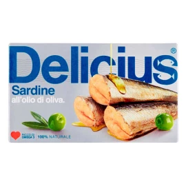 Сардины в оливковом масле Delicius 120г