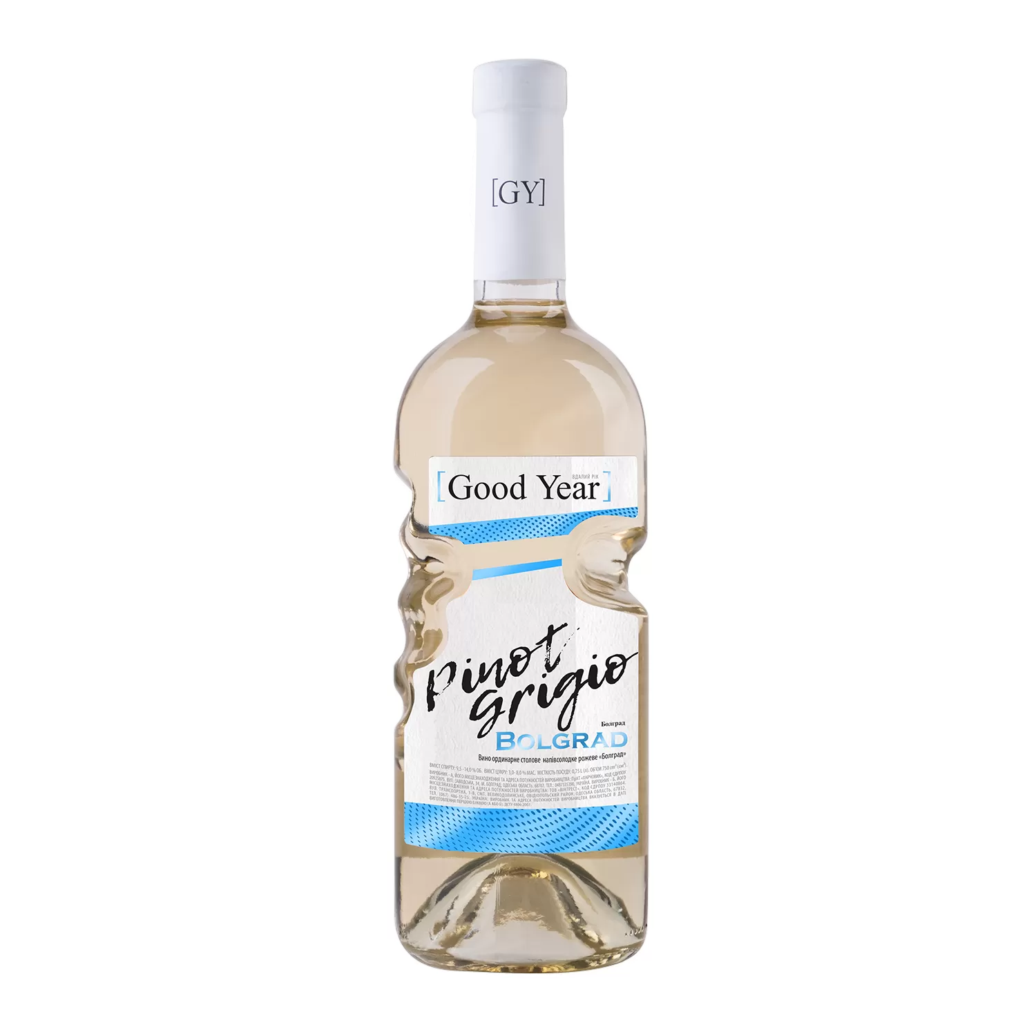 Вино Bolgrad Good Year Pino Grigio полусладкое белое 0,75л 9,5-14%
