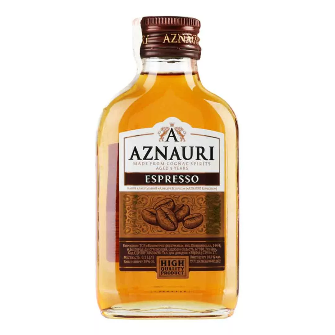 Коньяк Украины Aznauri Espresso 0,1л 30%