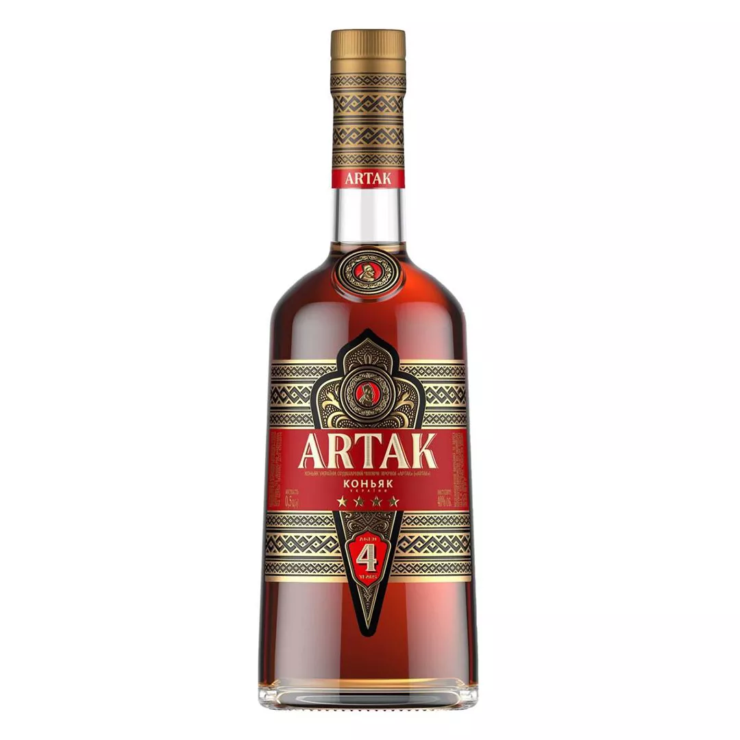 Коньяк Украины Artak 4 года выдержки 0,5л 40%