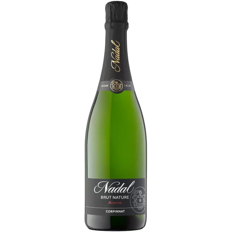 Вино игристое Nadal Brut Nature Reserva Corpinnat белое сухое 0,75л 12%