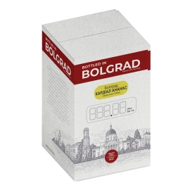 Напиток винный Болград Ананас белый полусладкий 10л 9-12%