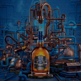Виски Chivas Regal 18 лет выдержки в подарочной упаковке 1 л 40% купить