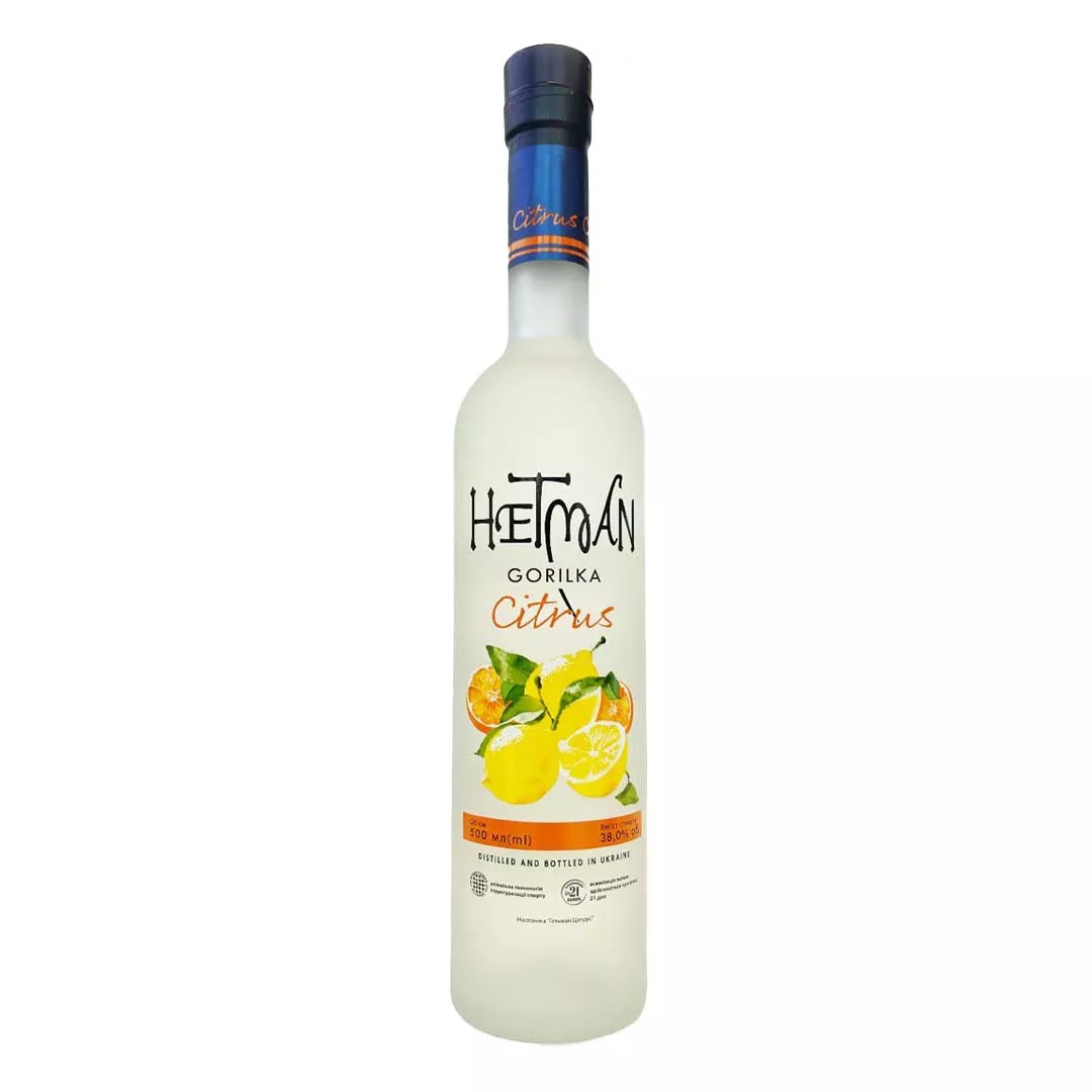 Настойка Гетьман Цитрус Hetman Citrus 0,5л 38%