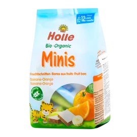 Фруктовые батончики мини Банан-апельсин органические (с 12 месяцев) Holle 8×12,5 г