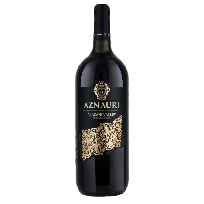 Вино Aznauri Алазанская долина красное полусладкое 1,5л 9,0-13%