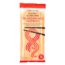 Лапша из коричневого риса органическая без глютена Clearspring 200 г