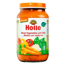 Детское питание Овощной микс с рисом пюре органическое (с 8 месяцев) Holle 220 г