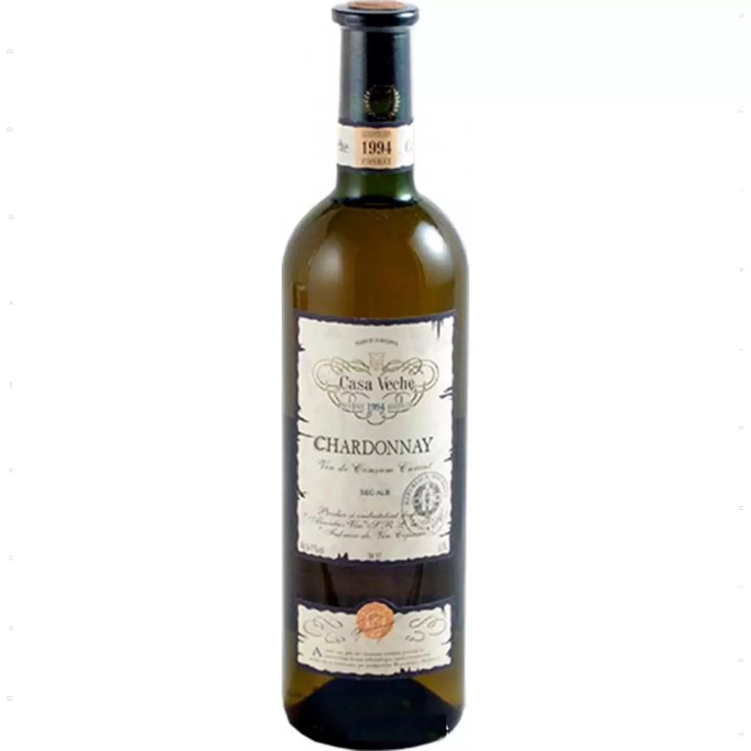 Вино Casa Veche Chardonnay біле сухе 0,75л 9-11%