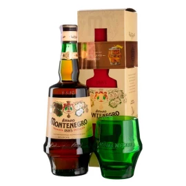 Биттер Gruppo Montenegro Amaro 0,75л 23% + бокал в подарочной упаковке