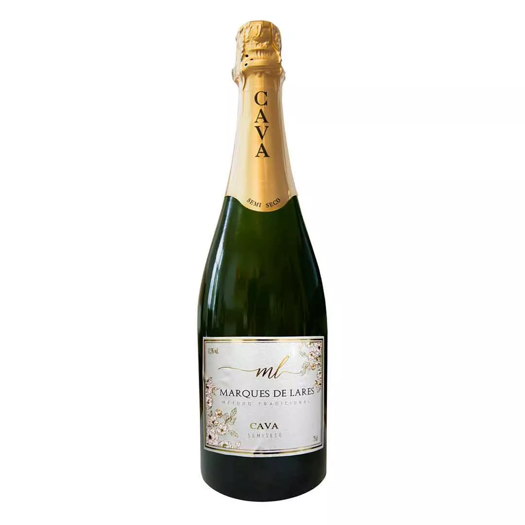 Вино игристое Marques de Lares CAVA Blanco Semi-Seco белое полусухое 0,75л 11,5% (0171)