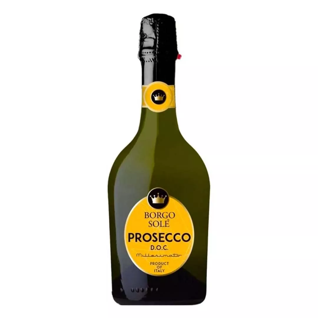 Вино игристое Borgo Sole Prosecco DOC Brut белое сухое 0,75л 11%