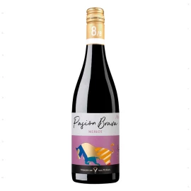 Вино Pasion Brava Merlot красное полусухое 0,75л 10,5-15%