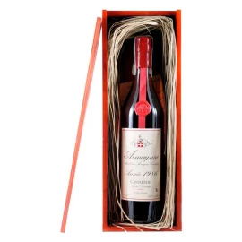 Арманьяк Armagnac Castarede 1986 янтарный в деревянной коробке 0,7л 40%