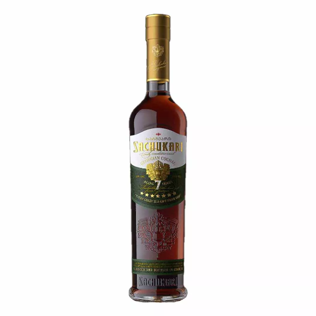Бренди грузинское Sachukari Georgian Wine Brandy 7 лет выдержки 0,5л 40% в коробке