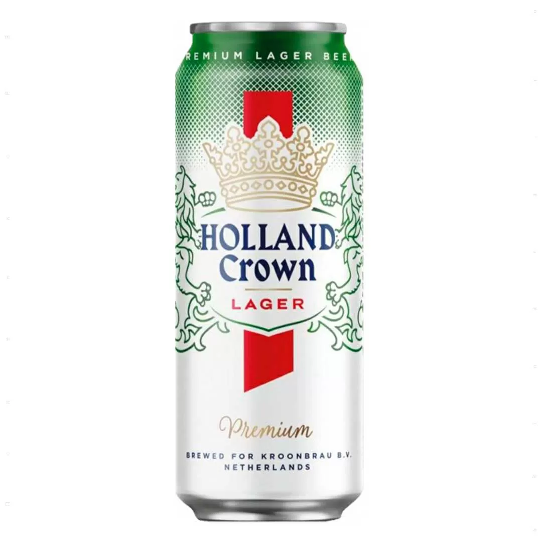 Пиво Holland Crown Premium Lager світле фільтроване 0,5 л 4,8%