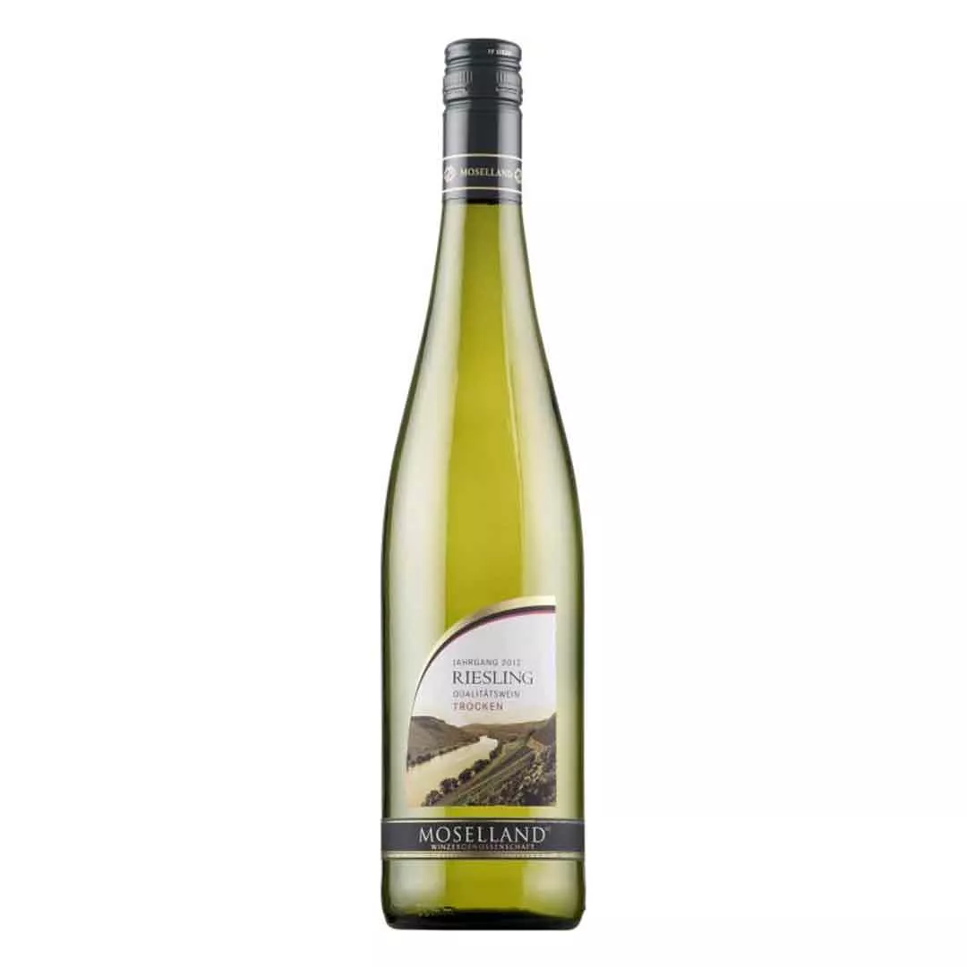 Вино Moselland Riesling белое полусладкое 0,75л 9,5% зеленая бутылка