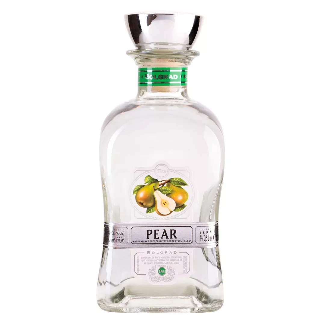 Водка фруктовица Bolgrad Pear Грушевая 0,5л 40%