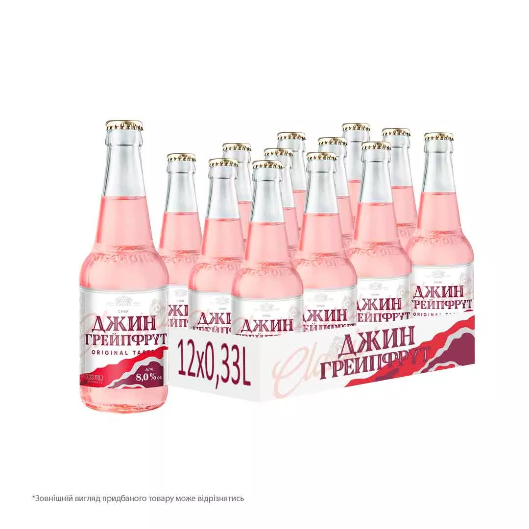 Напиток Оболонь Джин-Тоник Грейпфрут 0,33л 8%