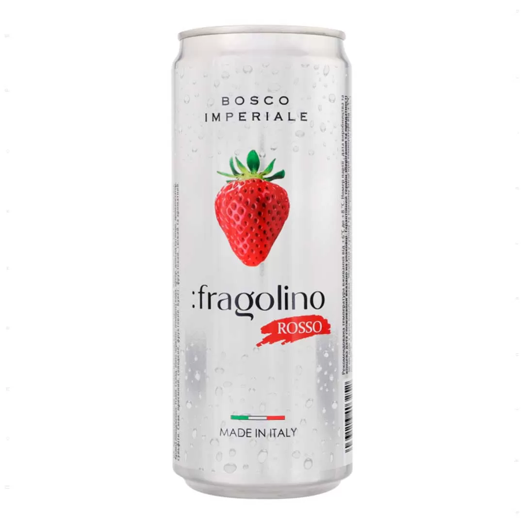 Напиток Ciao Fragolino игристый на основе красного вина 0,33л 7%