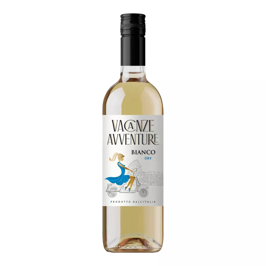 Вино Vacanze Aventura Bianco сухое белое 0,75л 10,5%