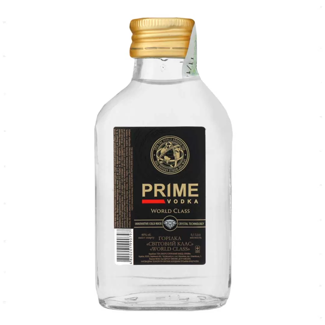 Водка Prime World Сlass 0,1л 40%