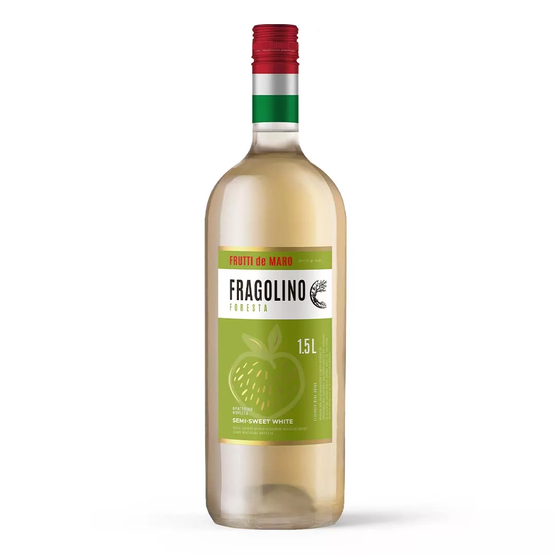 Напій винний Frutti De Maro Fragolino Foresta білий напівсолодкий 1,5л 8-8,5%