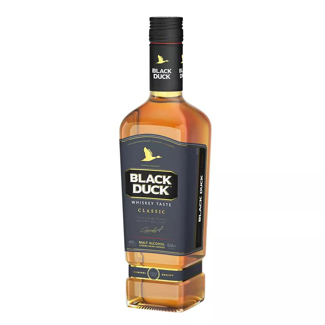 Напиток алкогольный крепкий солодовый Black Duck 0,5л 40%