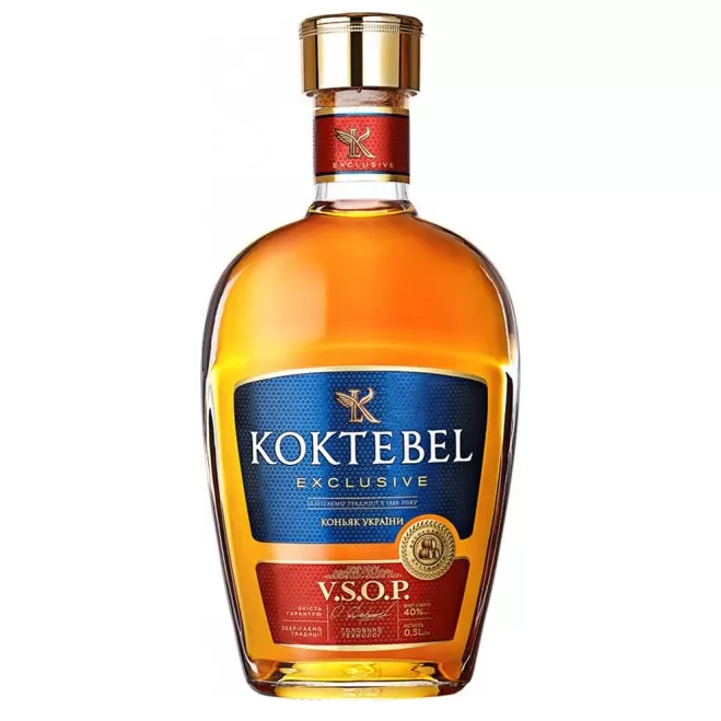 Коньяк Украини Коктебель Эксклюзив VSOP 5 лет выдержки 0,5л 40%