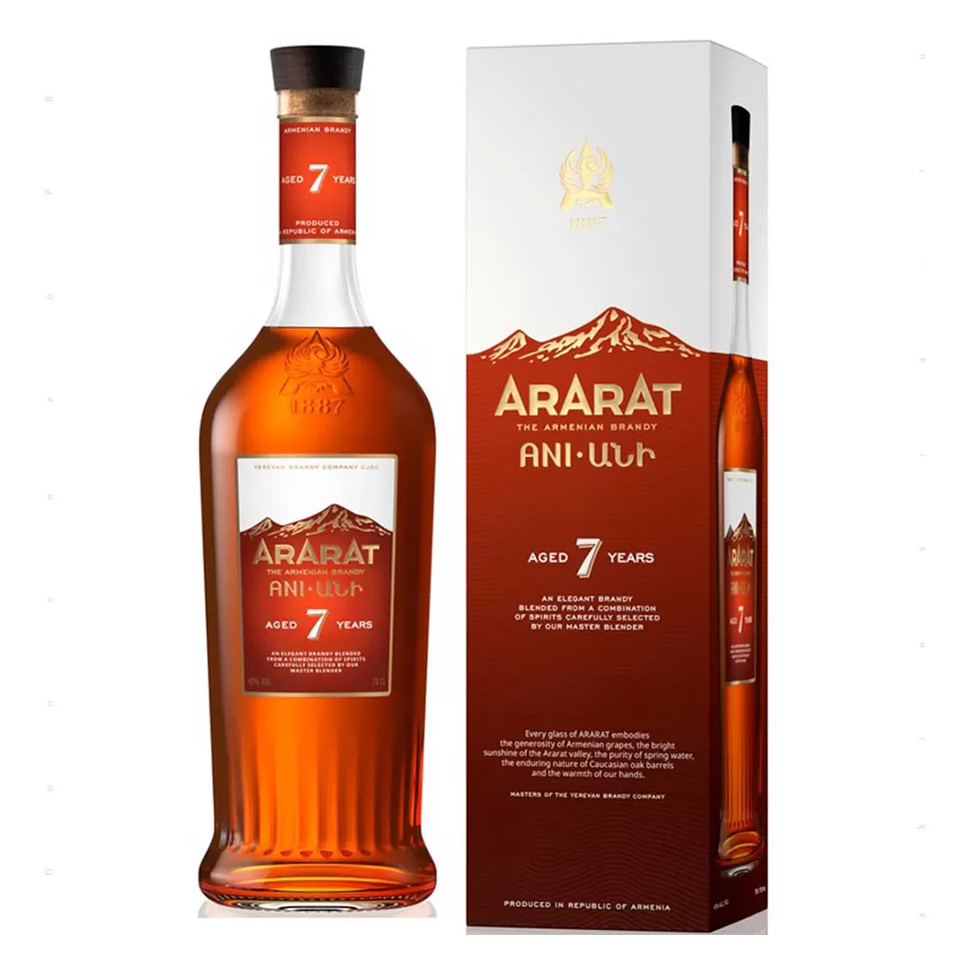 Бренди армянское Ararat Ani 7 лет выдержки 0,7л 40% в  коробке