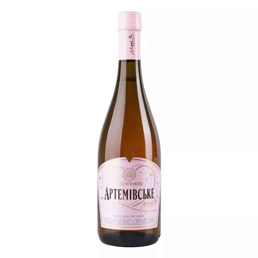 Вино Артемовское Мечта полусухое розовое 0,75л 9-14%