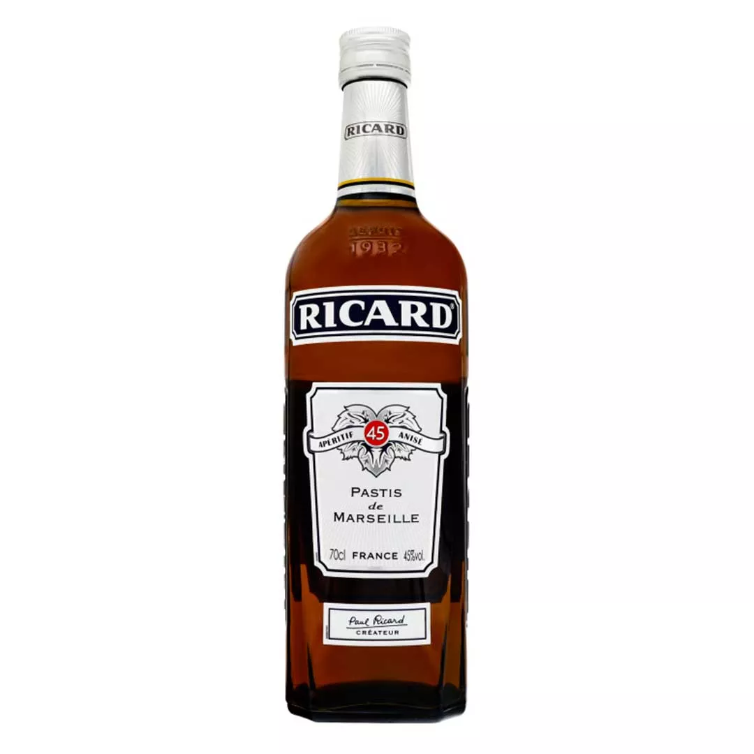 Крепкий алкогольный напиток Ricard на основе аниса 0,7л 45%