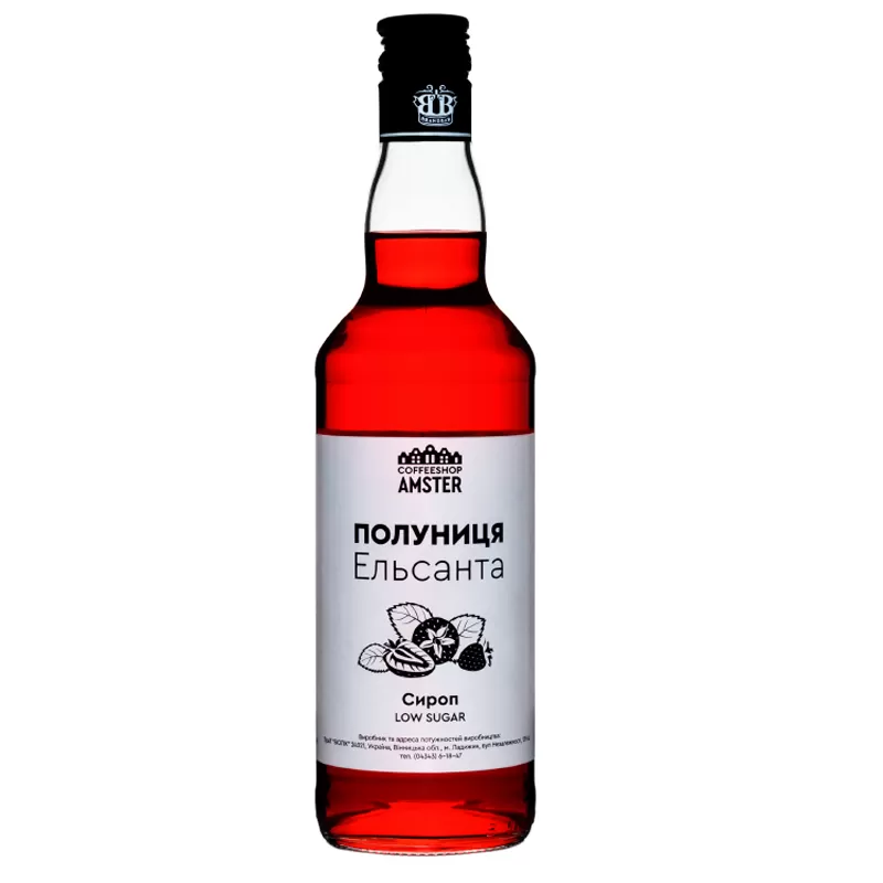 Сироп Клубника Эльсанта 0,5л