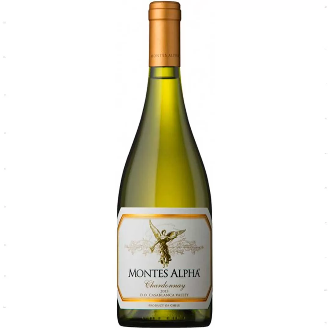 Вино Montes Alpha Chardonnay белое сухое 0,75л 13,5%