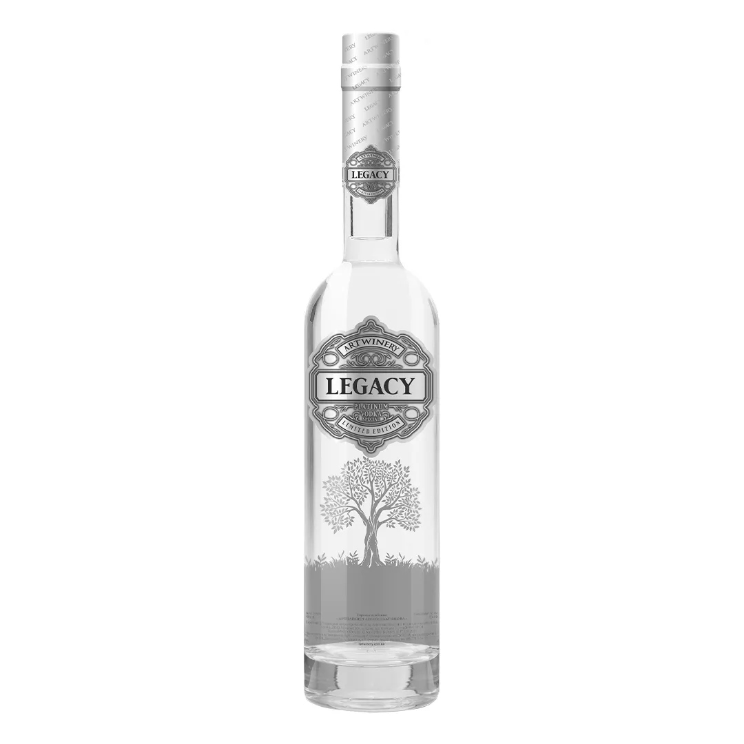 Водка Artwinery Legacy Платиновая 0,5л 40%