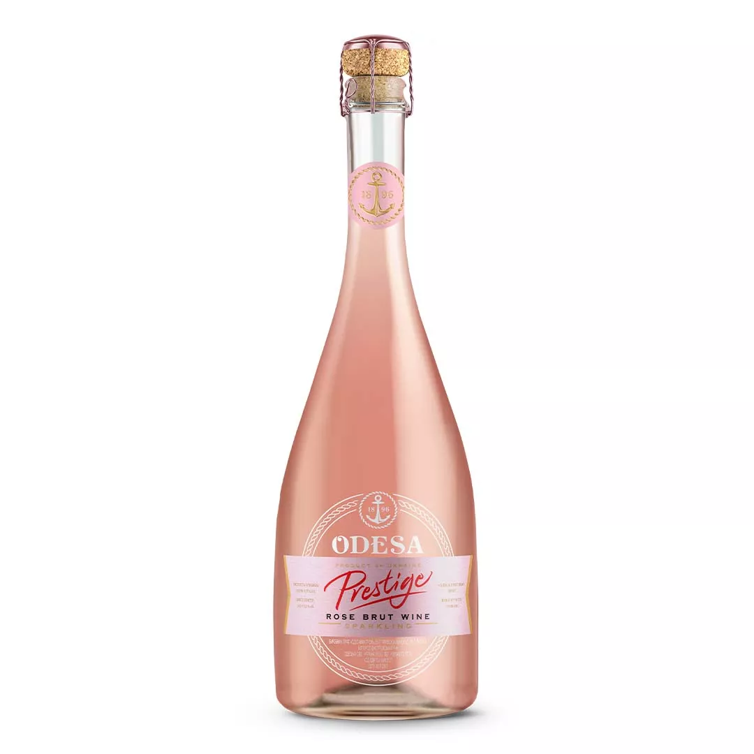 Вино игристое Odessa Prestige розовое брют 0,75л 10,5-12,5%