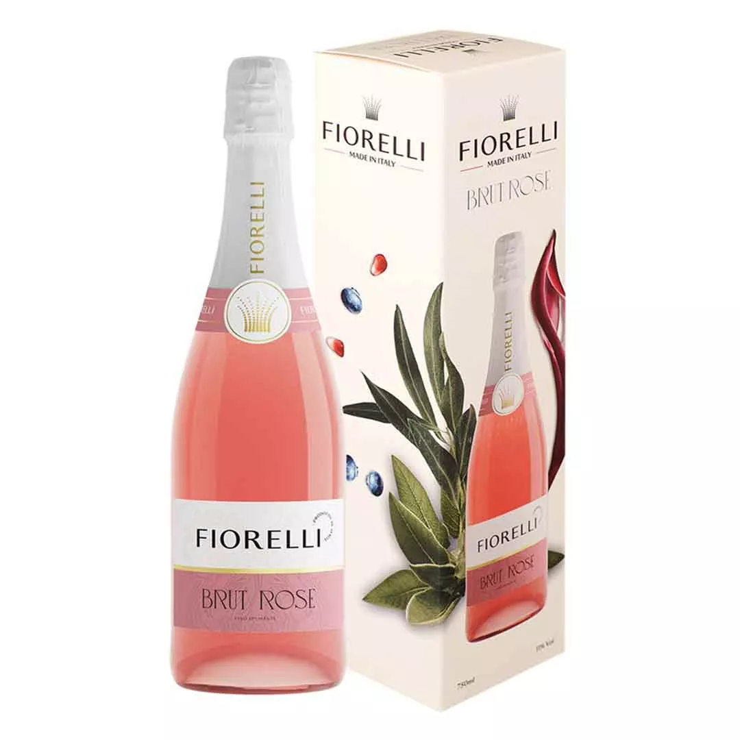 Вино игристое Fiorelli Brut Rose в коробке 0,75л 11%