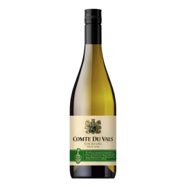 Вино Comte du Vals Blanc ТМ сухое белое 0,75л 11%