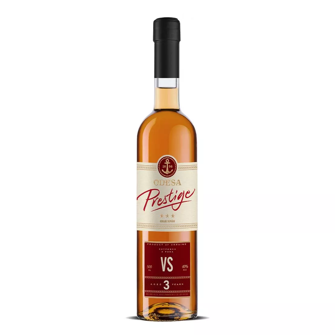 Бренди Odessa Prestige ординарный 3 года выдержки  0,5л 40%