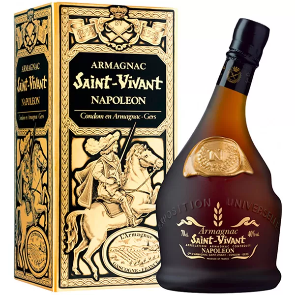 Арманьяк Saint-Vivant Napoleon 0,7 л 40% в подарочной упаковке