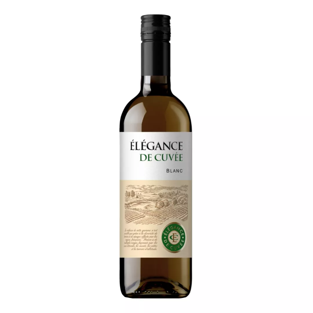 Вино Elegance de Cuvee Blanc сухое белое 0,75л 11%
