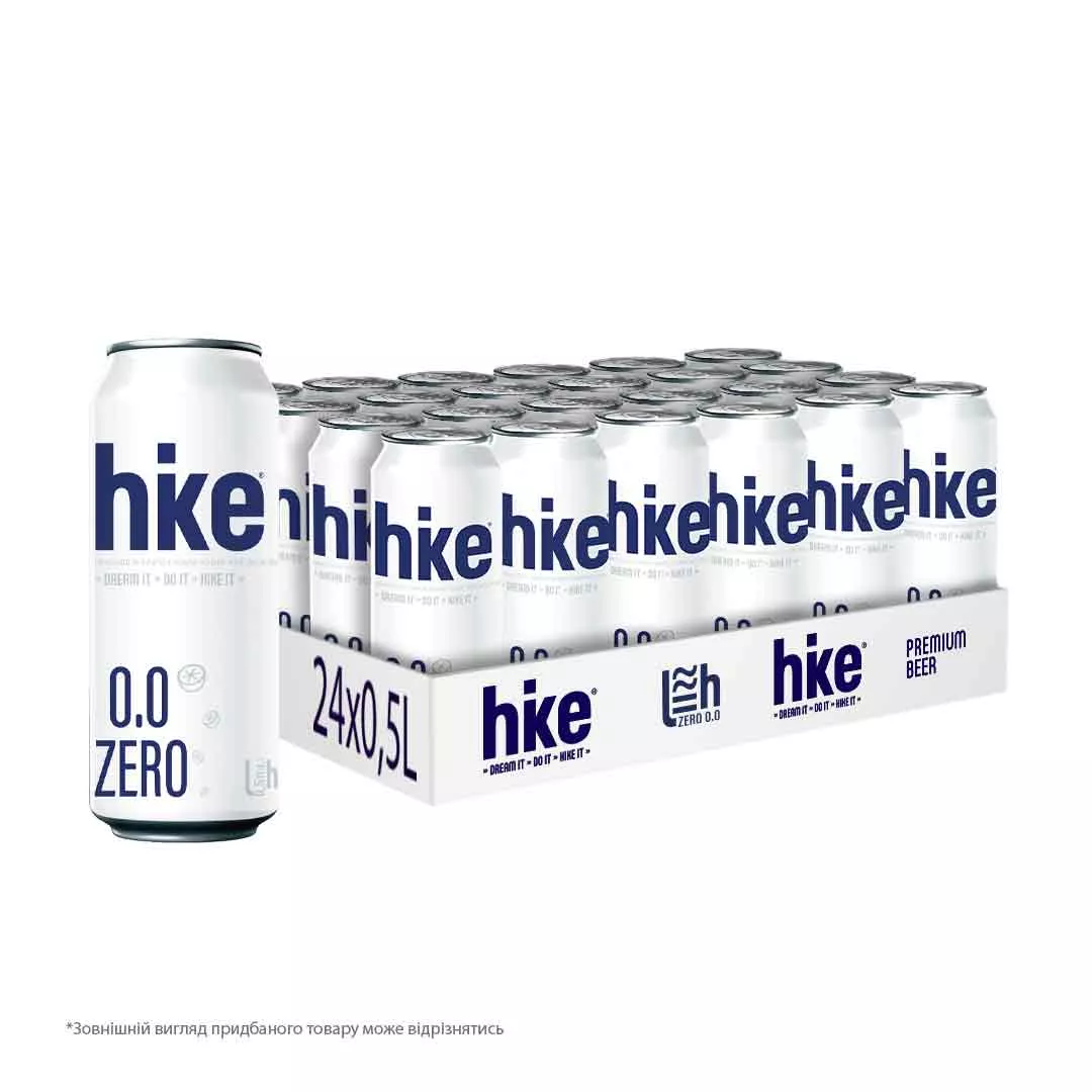 Пиво Hike Zero світле безалкогольне фільтроване 0,5л ж/б