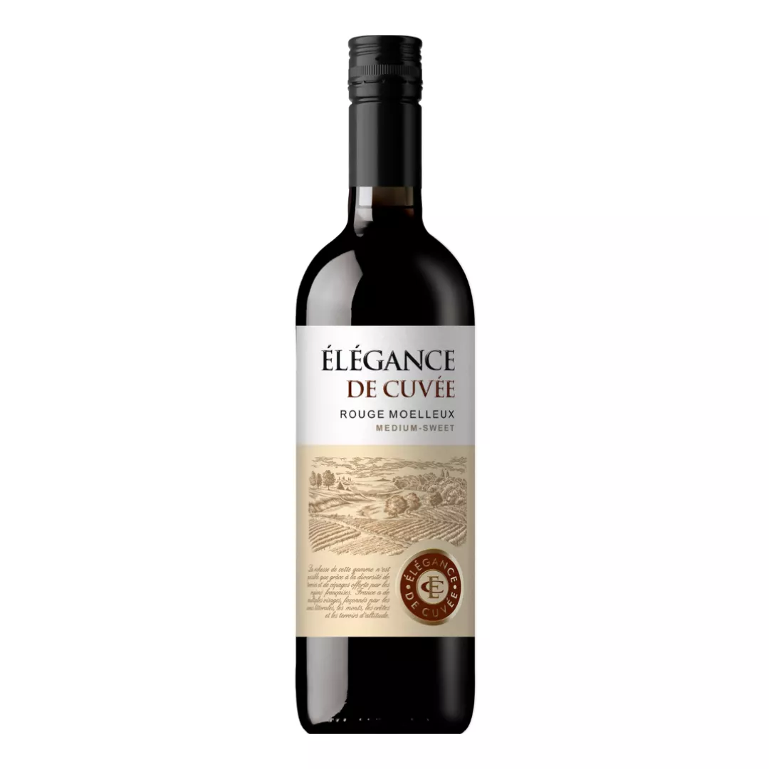 Вино Elegance de Cuvee Rouge medium sweet полусладкое красное 0,75л 11,5%