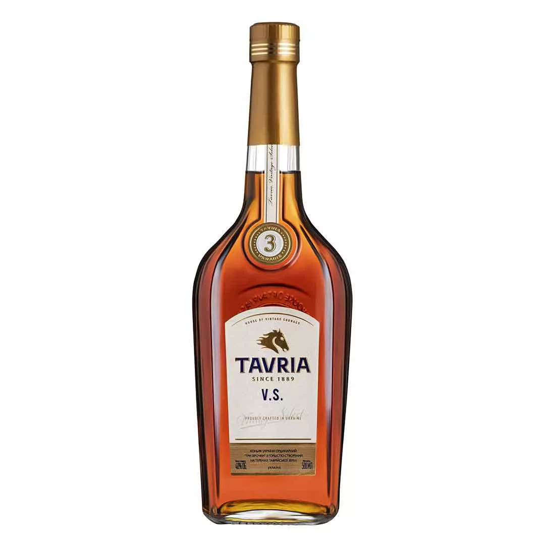 Бренди Tavria VS 3 года выдержки 0,5л 40%