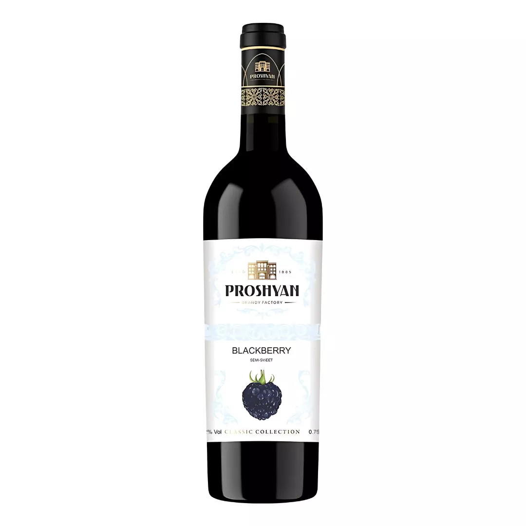 Вино Прошян Ежевичное полусладкое 0,75л 12%